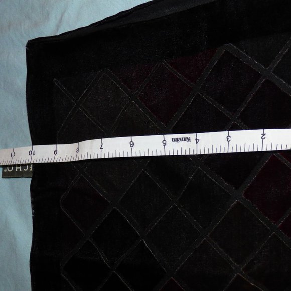 Echo Fall colors scarf & Loft Black velvet gloves - Picture 5 of 11